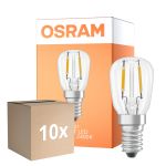 Multipack 10x Osram Special T LED E14 Tubular Filament Clear 1.6W 50lm - 824 Extra Warm White | Replaces 5W